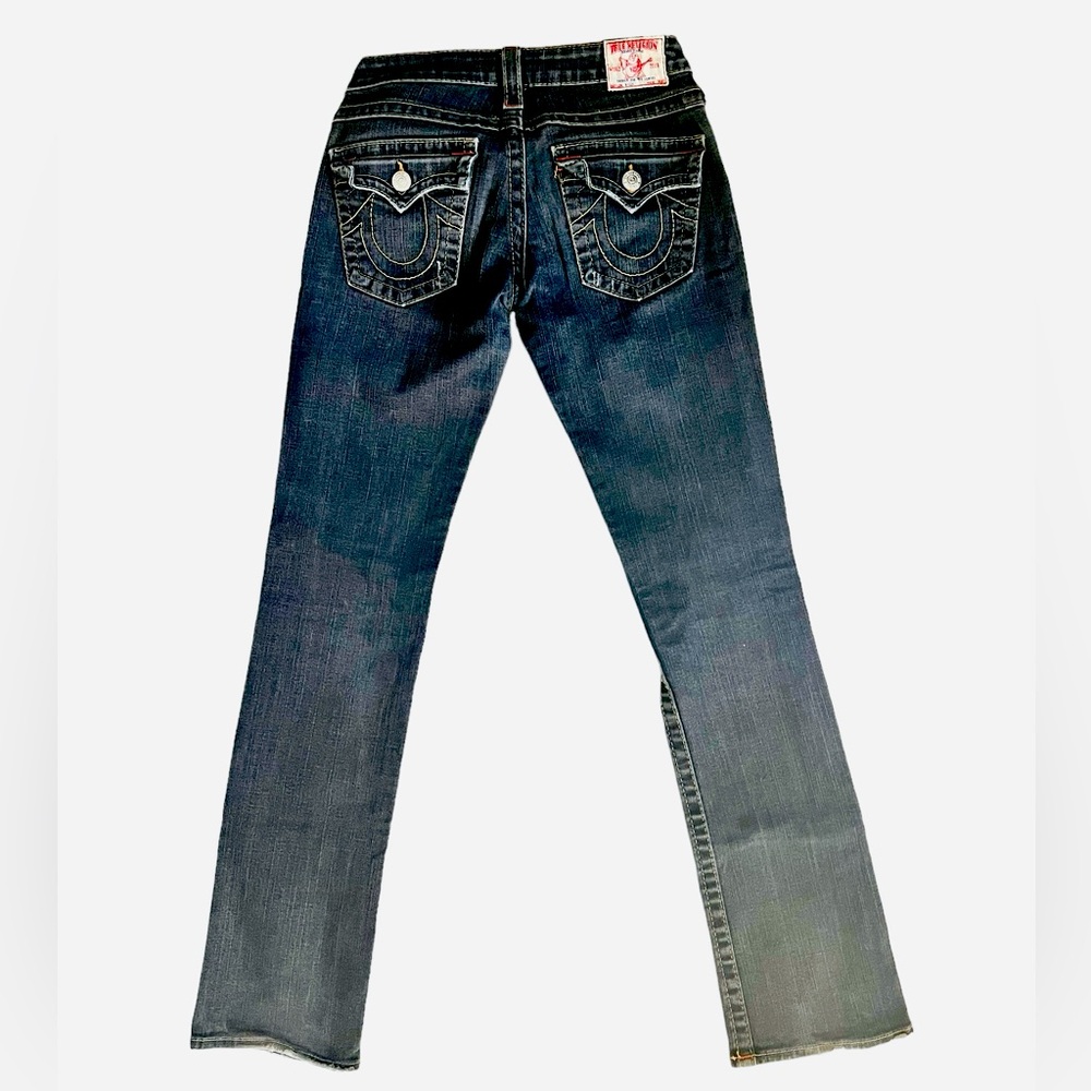 True Religion Boot Cut Size 27. Dark Grey. Like New.
